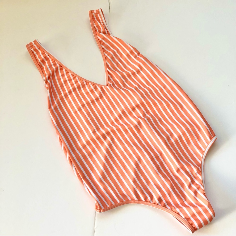 Thalassa Orange Stripe One piece Bikini Medium